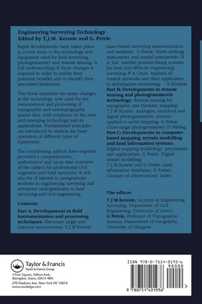 Produktbild: Engineering Surveying Technology