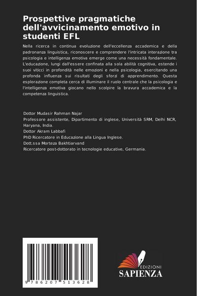 Produktbild: Prospettive pragmatiche dell'avvicinamento emotivo in studenti EFL