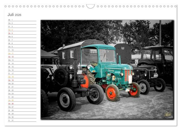 Produktbild: Oldtimer - Trecker Nostalgie (Wandkalender 2026 DIN A3 quer), CALVENDO Monatskalender