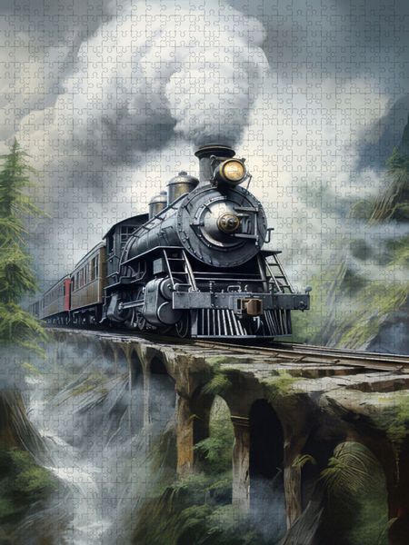 Produktbild: CALVENDO Puzzle Lokomotiven Steampunk | 1000 Teile Lege-Gr&ouml;&szlig;e 64x48cm Foto-Puzzle f&uuml;r gl&uuml;ckliche Stunden