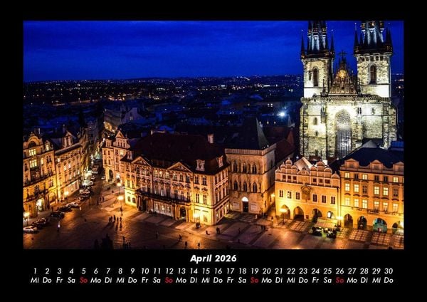 Produktbild: Prag 2026 Fotokalender DIN A3