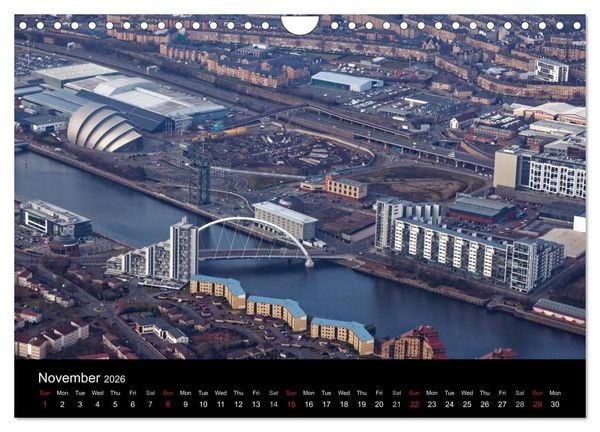 Produktbild: Glasgow from the Air (Wall Calendar 2026 DIN A4 landscape), CALVENDO 12 Month Wall Calendar