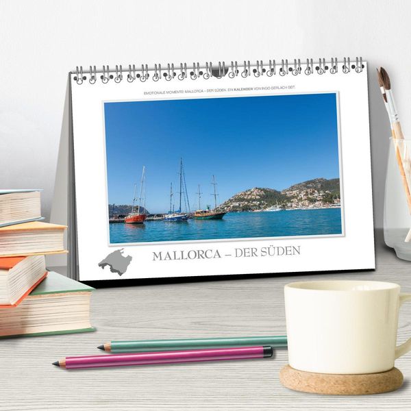 Produktbild: Emotionale Momente: Mallorca - der S&uuml;den. (Tischkalender 2026 DIN A5 quer), CALVENDO Monatskalender
