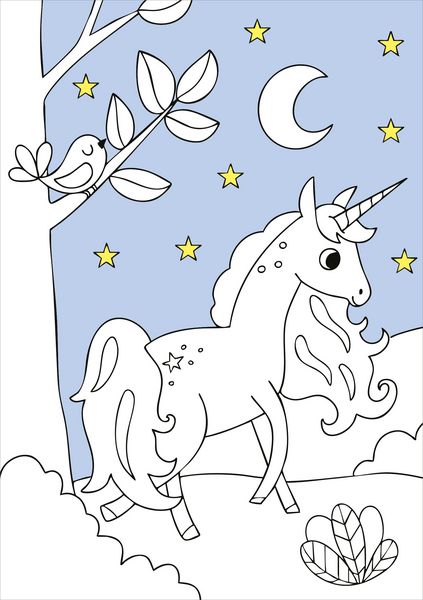 Produktbild: Zaubermalblock. Magische Muster. Einhornwelt