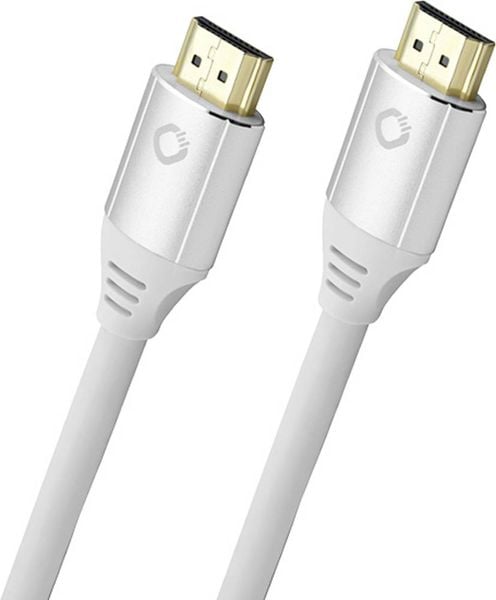 Oehlbach HDMI Anschlusskabel HDMI-A Stecker, HDMI-A Stecker 2.00 m Weiß D1C92491 8K UHD HDMI-Kabel