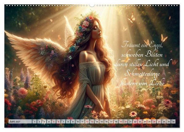 Produktbild: Wenn Engel tr&auml;umen (hochwertiger Premium Wandkalender 2027 DIN A2 quer), Kunstdruck in Hochglanz