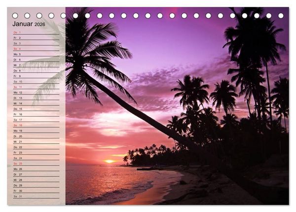 Produktbild: Traumstr&auml;nde (Tischkalender 2026 DIN A5 quer), CALVENDO Monatskalender