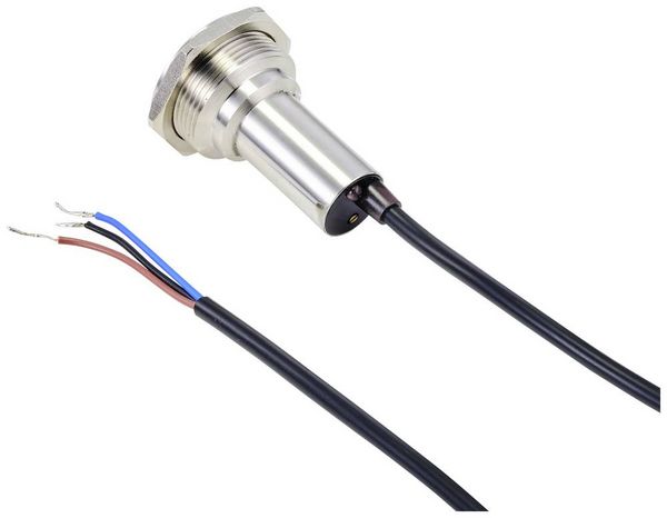 Produktbild: TRU COMPONENTS TC-10091092 ONPOW91-30D10BYSSNR6-24VDC Ber&uuml;hrungsloser Schalter 6 V, 24 V 300 mA 1 x Aus/(Ein) tastend Rot 1 St.