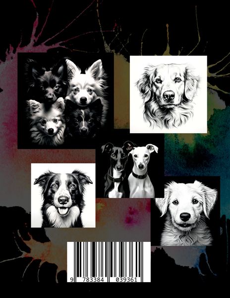 Produktbild: Malbuch Hunde &bdquo;Fotorealistisch&ldquo;.