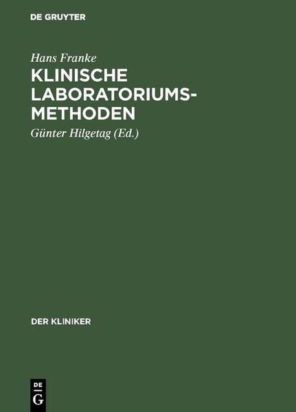Produktbild: Klinische Laboratoriumsmethoden