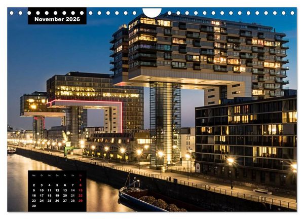 Produktbild: City Lights - Lichter der Nacht (Wandkalender 2026 DIN A4 quer), CALVENDO Monatskalender