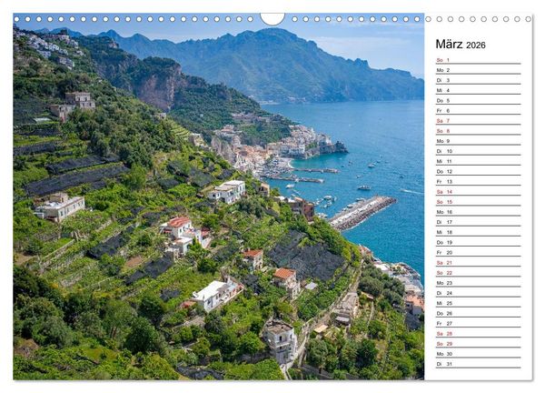 Produktbild: Amalfik&uuml;ste - Der Planer (Wandkalender 2026 DIN A3 quer), CALVENDO Monatskalender