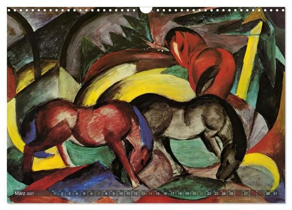 Produktbild: Expressionistische Tierwelten (Wandkalender 2027 DIN A3 quer), CALVENDO Monatskalender