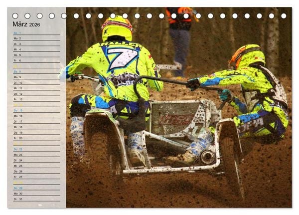 Produktbild: Motocross - tollk&uuml;hne Kerle (Tischkalender 2026 DIN A5 quer), CALVENDO Monatskalender