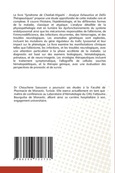 Produktbild: Syndrome de Chediak-Higashi : De la G&eacute;n&eacute;tique au Traitement
