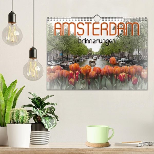 Produktbild: AMSTERDAM Erinnerungen (Wandkalender 2026 DIN A4 quer), CALVENDO Monatskalender