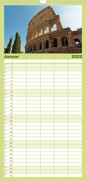 Produktbild: Familienplaner Sch&ouml;nes Italien (Wandkalender 2022 , 21 cm x 45 cm, hoch)