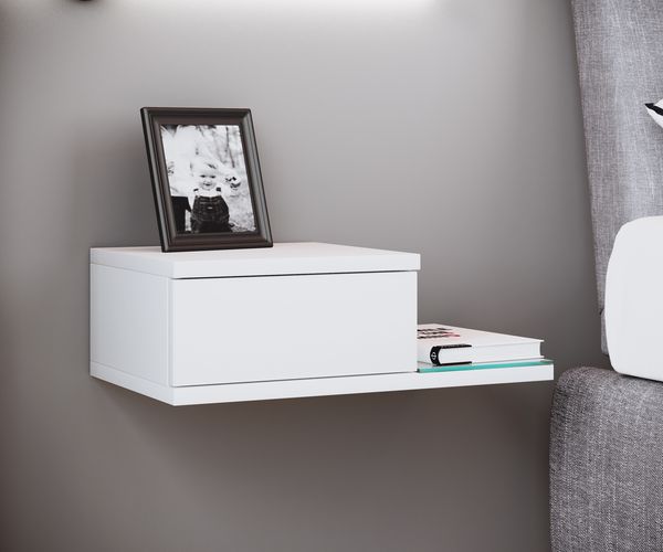 Produktbild: Design Wandschublade Nachttisch Regal Konsila M