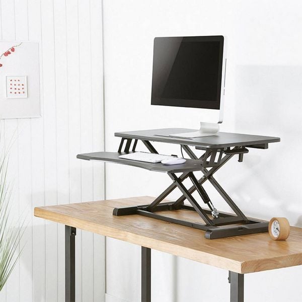 Produktbild: LogiLink EO0033 Sitz-Steh-Schreibtischaufsatz H&ouml;hen-Bereich: 100 bis 505mm Schwarz