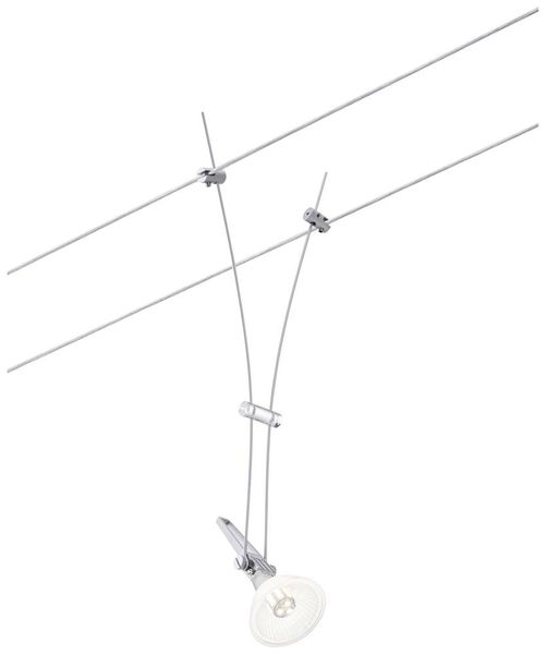 Produktbild: Paulmann Niedervolt-Seilsystem-Leuchte GU5.3 Chrom (matt)
