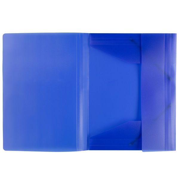 Produktbild: Idena Sammelmappe PP mit Gummizug transluzent blau DIN A4