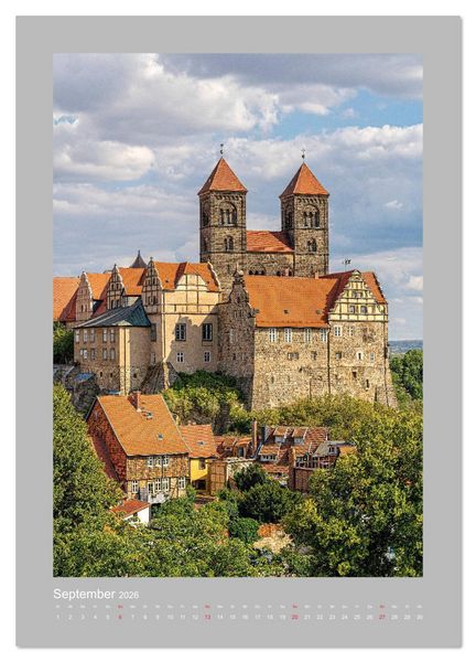 Produktbild: Quedlinburg - K&ouml;nigspfalz & Mitglied der Hanse (Wandkalender 2026 DIN A2 hoch), CALVENDO Monatskalender