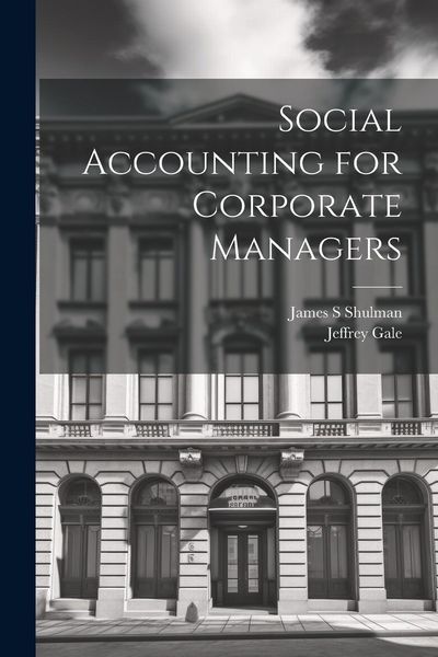 Produktbild: Social Accounting for Corporate Managers