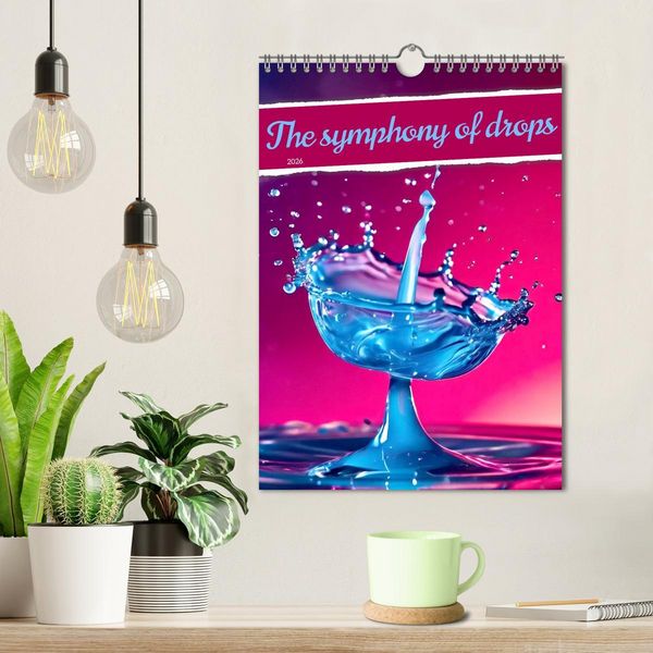 Produktbild: The symphony of drops (Wall Calendar 2026 DIN A4 portrait), CALVENDO 12 Month Wall Calendar