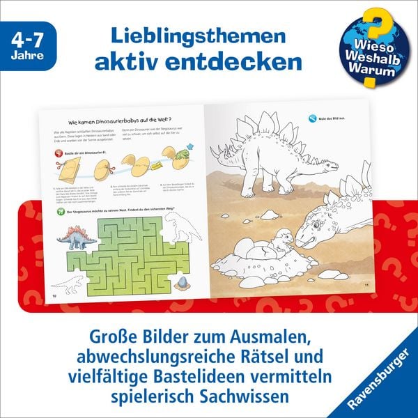 Produktbild: Wieso? Weshalb? Warum? aktiv-Heft - Dinosaurier