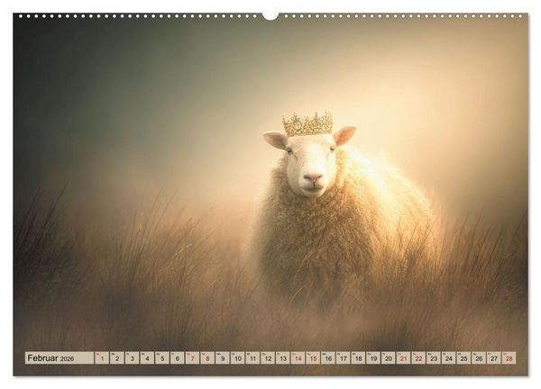 Produktbild: Die unglaublichen Abenteuer eines durchschnittlichen Schafs (hochwertiger Premium Wandkalender 2026 DIN A2 quer), Kunstdruck in Hochglanz