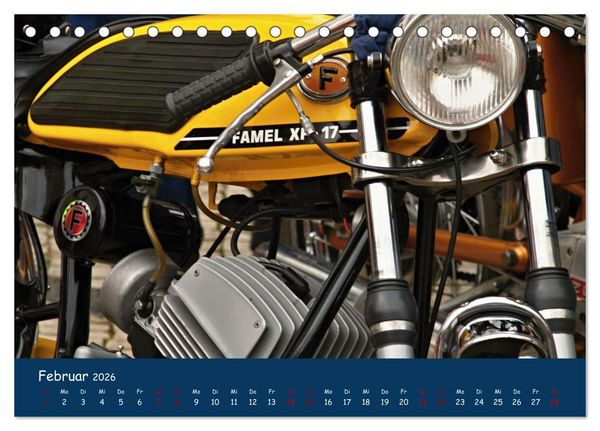 Produktbild: Vintage Mopeds (Tischkalender 2026 DIN A5 quer), CALVENDO Monatskalender