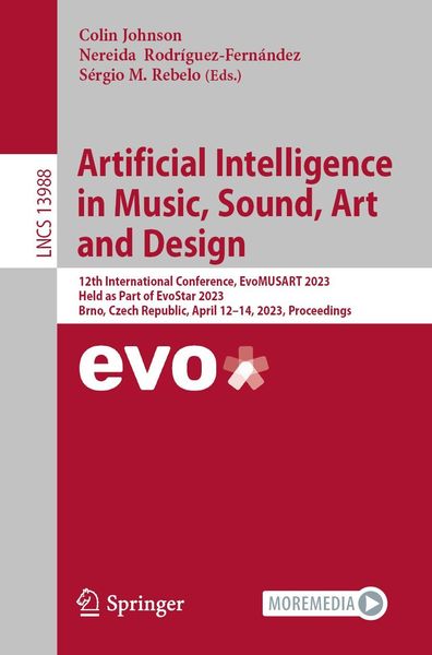 Produktbild: Artificial Intelligence in Music, Sound, Art and Design