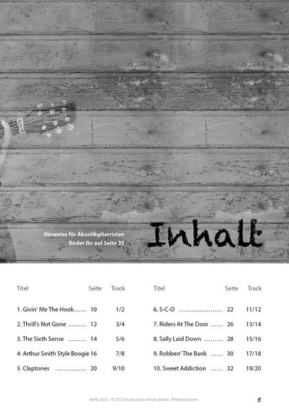 Produktbild: All in One - Blues Guitar Solos spielbar auf E- und Akustik-Gitarre.