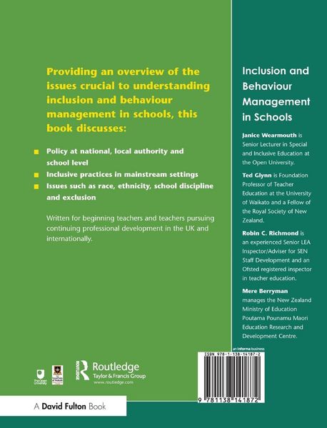 Produktbild: Inclusion and Behaviour Management in Schools