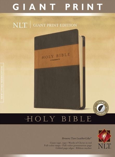 Giant Print Bible-NLT, Gebundene Ausgabe von New Living Translation, Tyndale House Publishers, 9781414337494