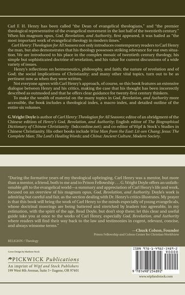 Produktbild: Carl Henry-Theologian for All Seasons