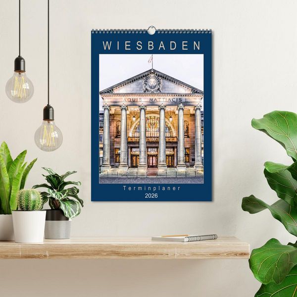 Produktbild: Wiesbaden Terminplaner (Wandkalender 2026 DIN A3 hoch), CALVENDO Monatskalender