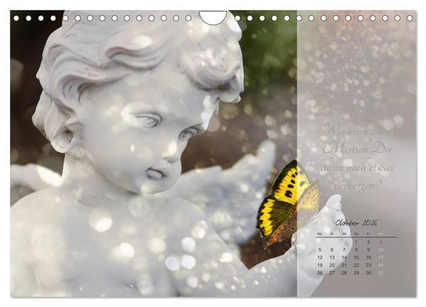 Produktbild: Engel - Tr&auml;ume und Zitate (Wandkalender 2026 DIN A4 quer), CALVENDO Monatskalender