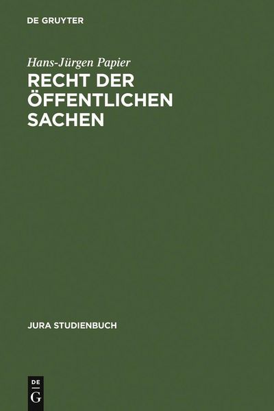 Produktbild: Recht der &ouml;ffentlichen Sachen