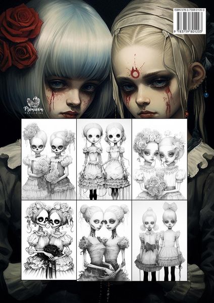 Produktbild: Horror Schwestern Malbuch f&uuml;r Ewachsene