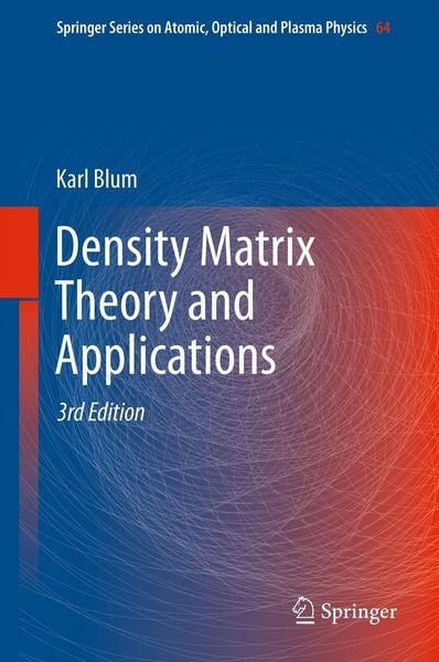 Produktbild: Density Matrix Theory and Applications