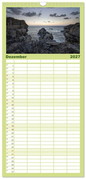 Produktbild: Familienplaner 2027 - Sehnsucht Bretagne mit 5 Spalten (Wandkalender, 21 x 45 cm) CALVENDO