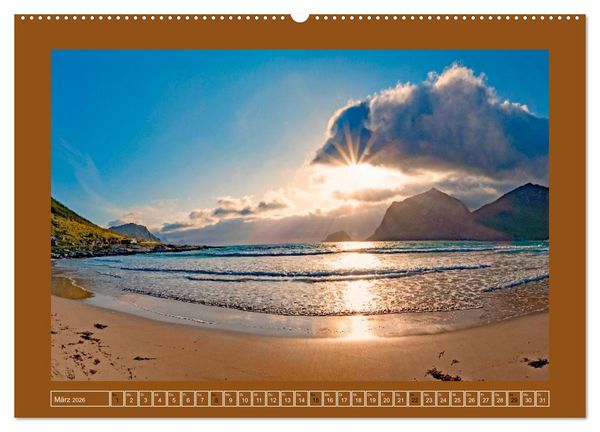 Produktbild: Lofoten - Norwegens Juwelen (hochwertiger Premium Wandkalender 2026 DIN A2 quer), Kunstdruck in Hochglanz