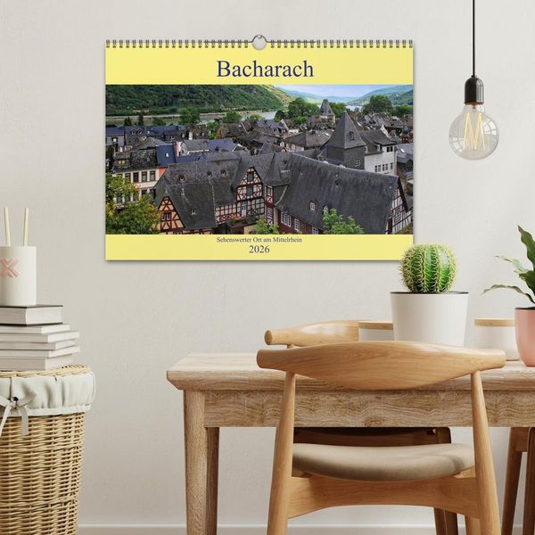 Produktbild: Bacharach - Sehenswerter Ort am Mittelrhein (Wandkalender 2026 DIN A3 quer), CALVENDO Monatskalender
