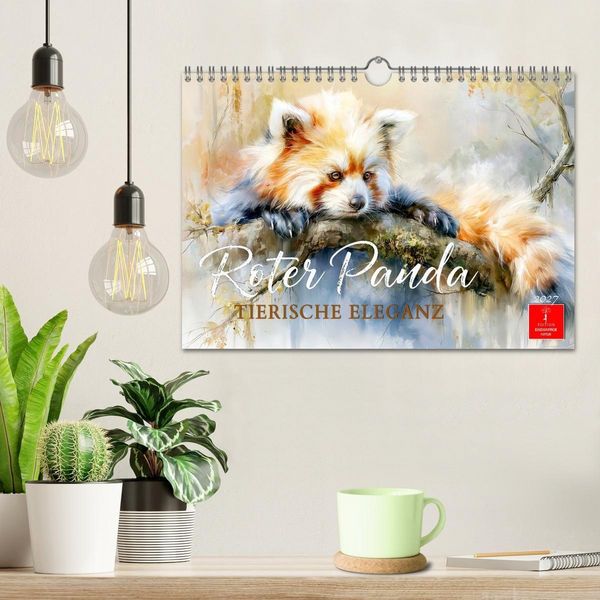 Produktbild: Roter Panda - Tierische Eleganz (Wandkalender 2027 DIN A4 quer), CALVENDO Monatskalender