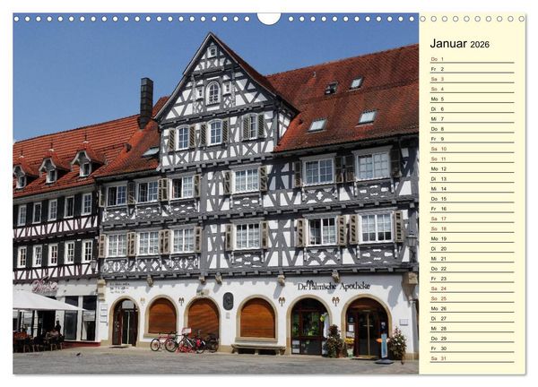 Produktbild: Unterwegs in Schorndorf (Wandkalender 2026 DIN A3 quer), CALVENDO Monatskalender