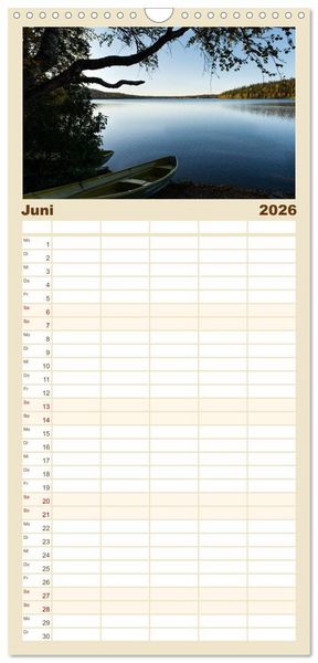 Produktbild: Familienplaner 2026 - Heimat der Samen mit 5 Spalten (Wandkalender, 21 x 45 cm) CALVENDO