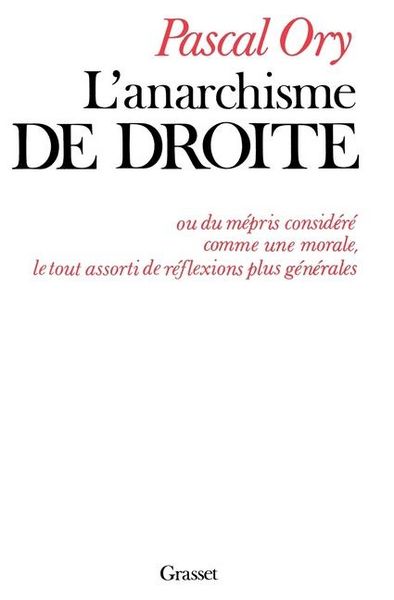Produktbild: L'anarchisme de droite