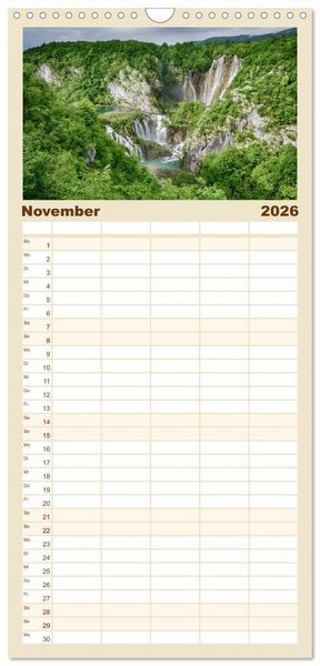 Produktbild: Familienplaner 2026 - Magic Places - Sehnsuchtsorte nah und fern mit 5 Spalten (Wandkalender, 21 x 45 cm) CALVENDO