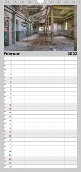 Produktbild: Familienplaner Lost Places in Deutschland (Wandkalender 2022 , 21 cm x 45 cm, hoch)